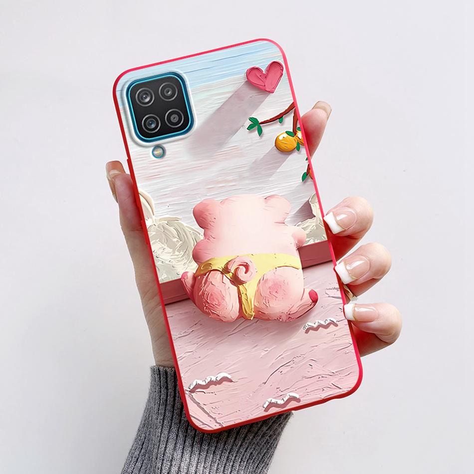 Для Samsung A12 Чехол Galaxy A12 Чехол Астронавт Мягкий Силикон Чехлы для Телефона Fundas Для Samsung GalaxyA12 A12 A 12 A125F Чехол Coque
