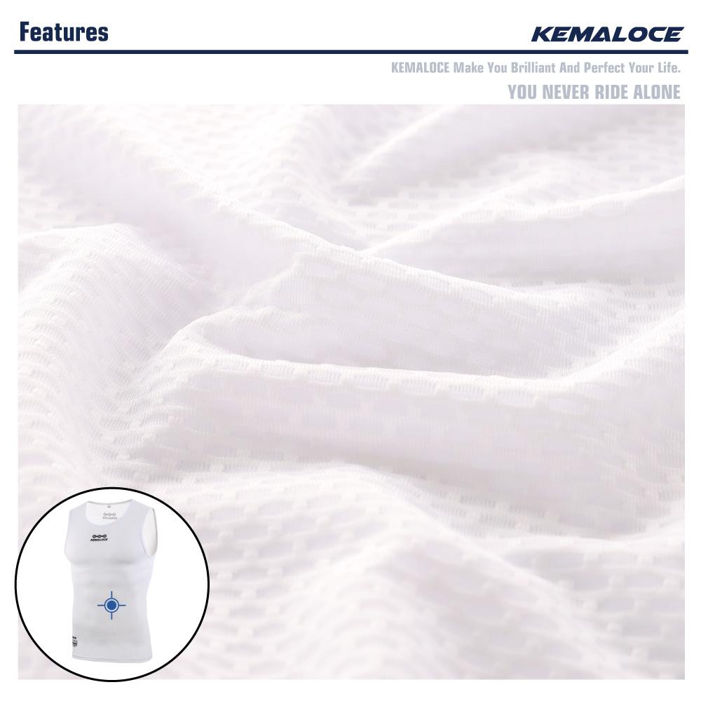 KEMALOCE Дышащий мужской велосипедный базовый слой, белый жилет без рукавов, быстросохнущая летняя майка для горного велосипеда