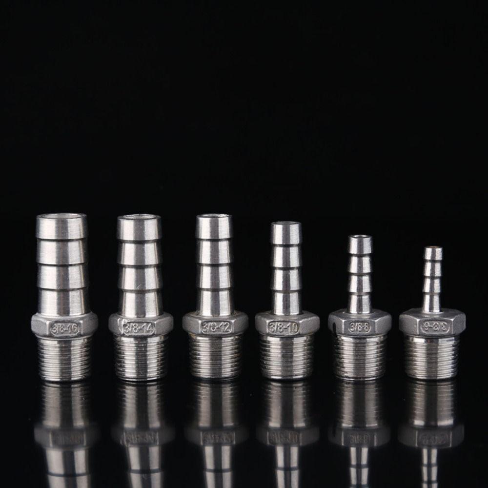 1 шт. Патрубок с наружной резьбой, фитинг для трубы из нержавеющей стали 304, прочный соединитель для шланга для ПУ ПЭ трубы