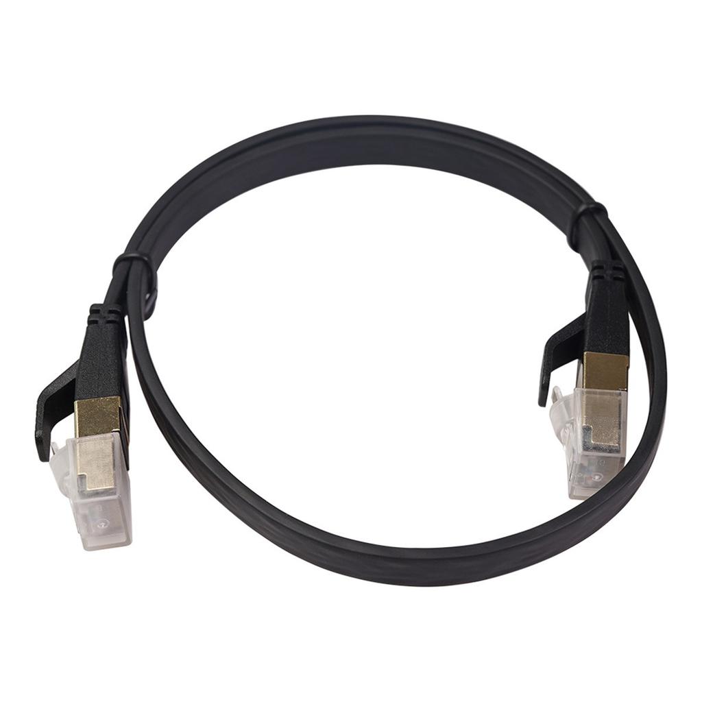 SFTP 40Gbps Cat 8 Ethernet Cable Network LAN Patch Cord Gold Plated RJ45 Connector Cat 8 Flat Wire For Router Modem Computer PC