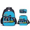 Школьный набор Ninja Kidz из трех предметов, Ранец-сумка для мальчиков и девочек, Пенал, Комбинация для хранения