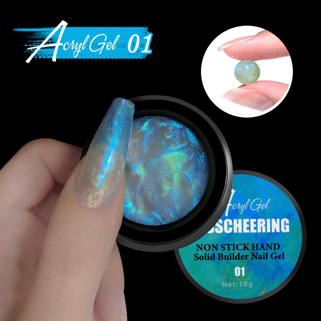 Нелипкий клей для наращивания ногтей Aurora для рук, клей для уколов, светотерапия, клей для моделирования ногтей