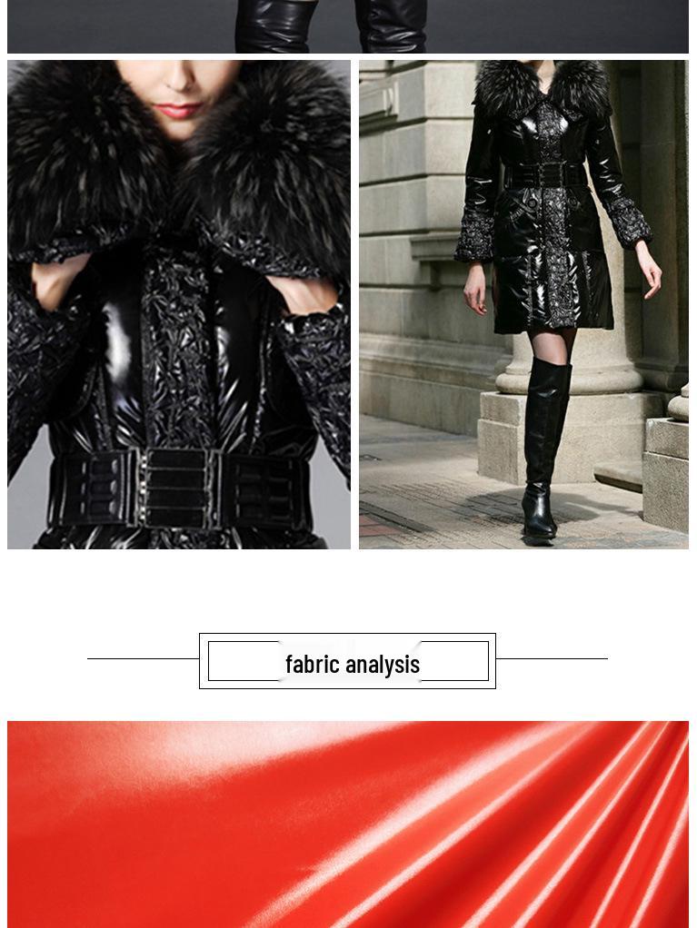 Высокоглянцевая водонепроницаемая ткань для пуховиков из таффеты 40D ПУ нейлона