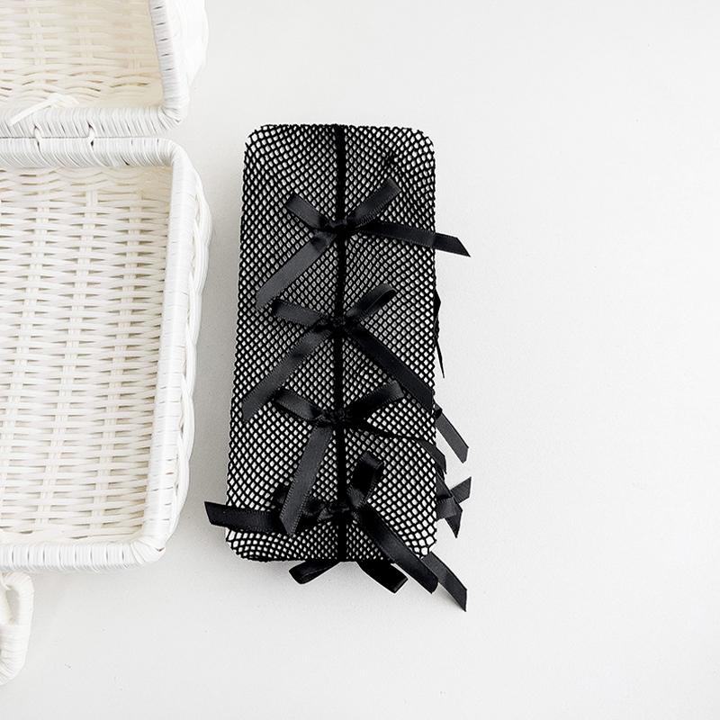 1 пара чулок весна-лето колготки тонкие женские носки лолита хлопок бантик