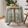 Luxury Vintage Style Green Lace Round Tablecloth Perfect for Weddings, Birthdays, Daily Dining & Kitchen Decor