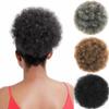 Afro Puff Hair Bun Dreadlock Drawstring Ponytail with Curly Hair Chignon Synthetic Hairpiece Scrunchies for Women