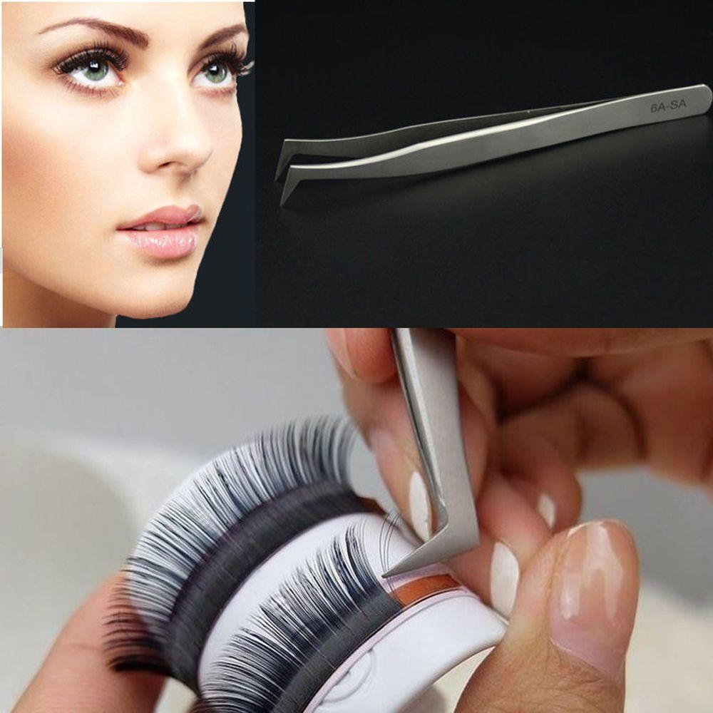 New Fashion Professional Beauty 3D 6D Volume Curved Stainless Steel False Eyelash Tweezer