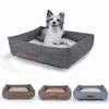 Autumn and Winter Warm Imitation Linen Square Cat Litter Creative Pet Litter Dog Litter Dog House Pet Supplies