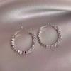 Серебряная игла те же золотые серьги женские легкая роскошь высококачественный темперамент жемчужные пусеты ретро новые серьги