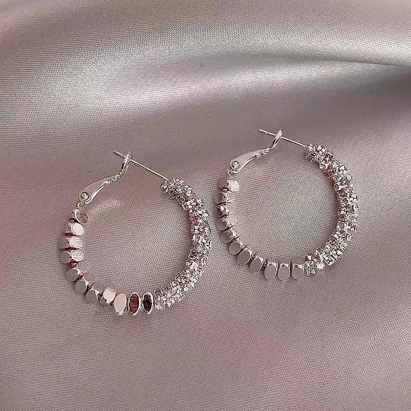 Серебряная игла те же золотые серьги женские легкая роскошь высококачественный темперамент жемчужные пусеты ретро новые серьги
