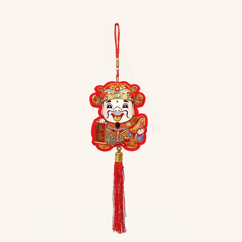 Get Rich Spring Festival Pendants Red Chinese Lucky Pendant  Party Decorations