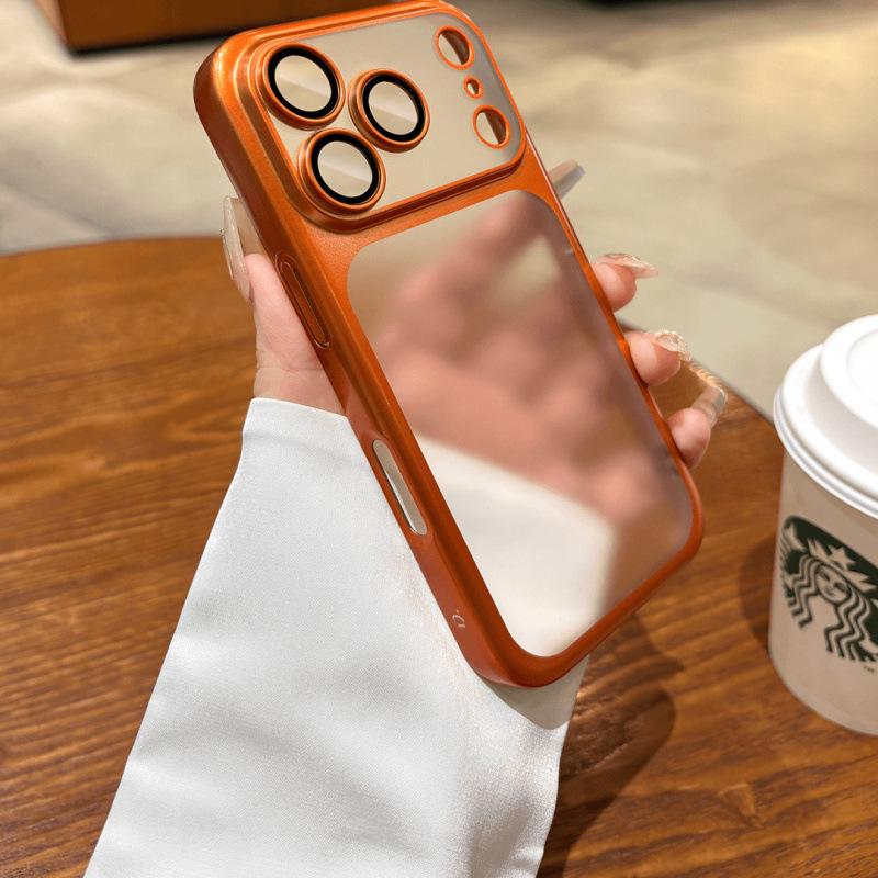 Ультратонкий матовый гальванизированный чехол для телефона iPhone 17 Pro Max с защитой от падения и покрытием-защитой для объектива Apple 16