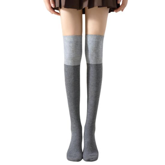 Women Thigh High Socks Over The Knee Wool Knit Warm Socks Thick Thermal Long Boot Stockings Autumn Winter Leg Warmer