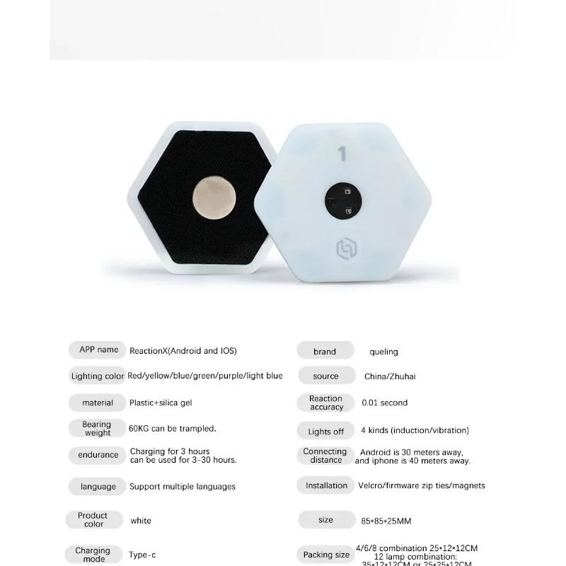 Reaction Training Light Speed Training Equipment Training Lights System Practical Suitable for Outdoor Sports Exercise Home