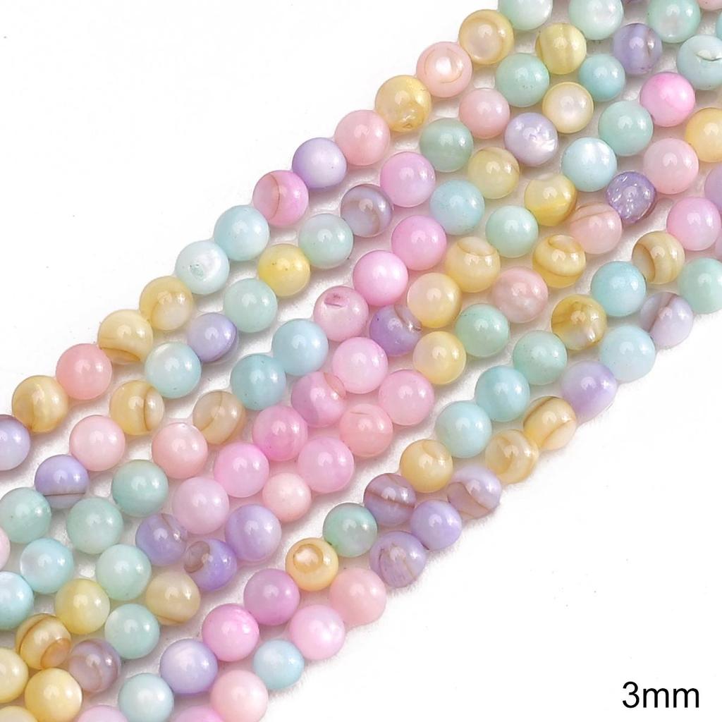 Natural Seashell Moon Round Star Beads For DIY Necklace Bracelet Earrings Jewelry Making