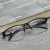 Новые полукадровые очки для чтения, женские сверхлегкие очки для дальнозоркости, черные квадратные очки, очки для дальнего зрения + 0,75 до + 4 очков