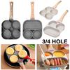 Сковорода с 2/3/4 отверстиями, кастрюля с антипригарным покрытием, блинница, домашний завтрак, яичный бургер, кастрюля для газовой плиты, индукционная плита