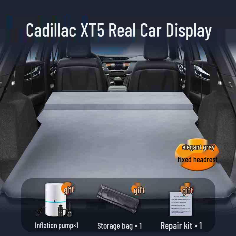 Cadillac XT5 SUV Inflatable Rear Seat Mattress for Trunk Sleeping and Camping