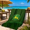 Пляжное полотенце John Deere, Быстросохнущее, Легко ухаживать, Подходит как для фитнеса, так и для пляжного отдыха, Спортивный незаменимый аксессуар