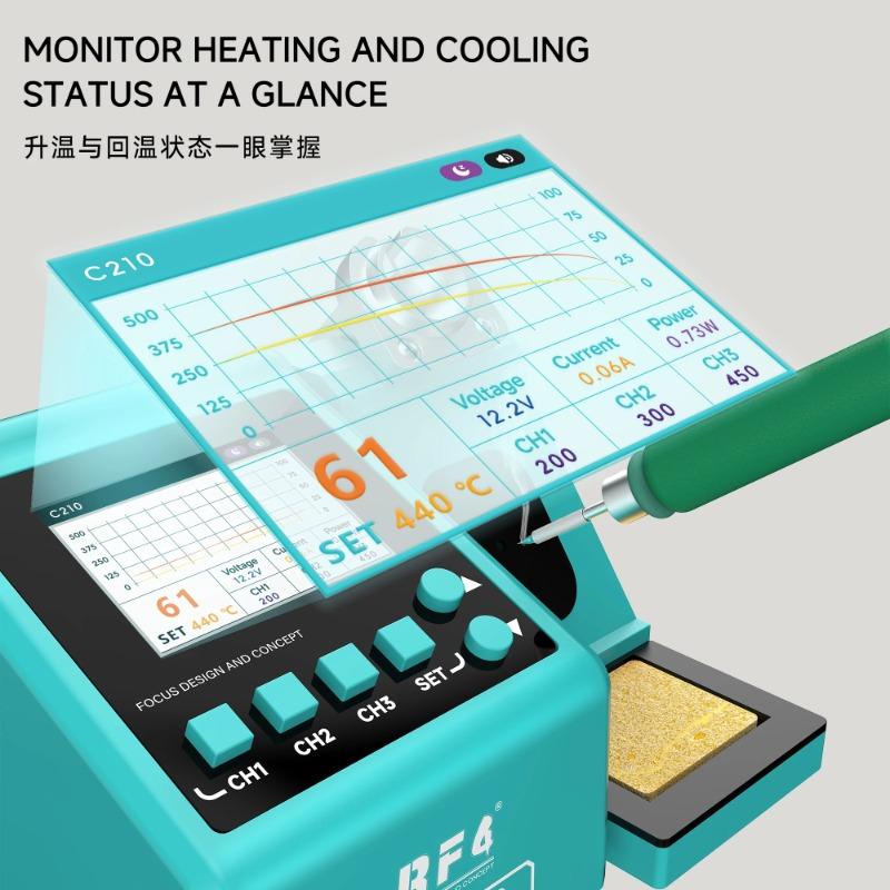 RF4 RF-S610 Smart Soldering Station Soldering Kit Professional High-power for Phones Repair Temperature Control Iron Tools Set