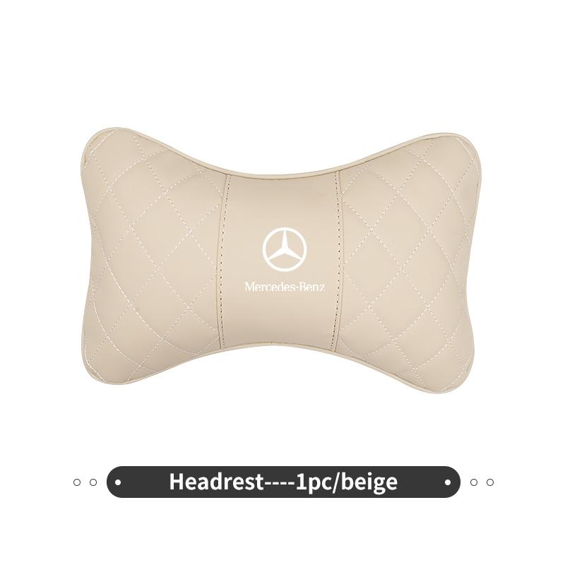 Car Headrest Neck Pillow Seat Neck Lumbar Support Waist Cushion For Benz AMG A C E S G Class W201 W210 W108 W204 W205 W203 BL1
