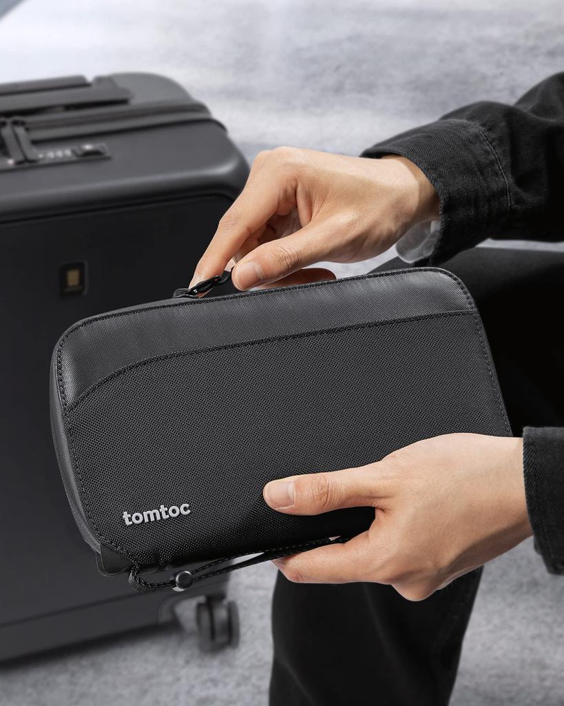 Passport Passport Holds 4 Large Card Passport Water Overseas Business Family Black [tomtoc] Case, Anti-Skimming, Cover, Books, Capacity, Holder,