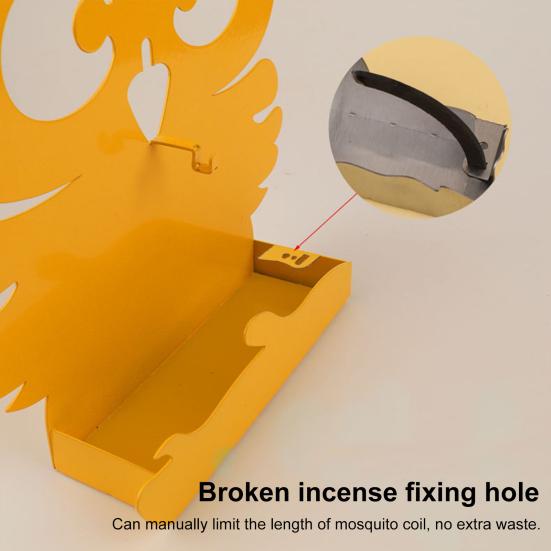 Держатель для благовоний с репеллентом от сов, спиральная вешалка для благовоний из нержавеющей стали, портативная