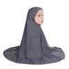 H023 Adults Big Size 90*80cm Plain Pray Hijab Muslim Hijab Scarf Islamic Headscarf Hat Armia Pull On Headwrap