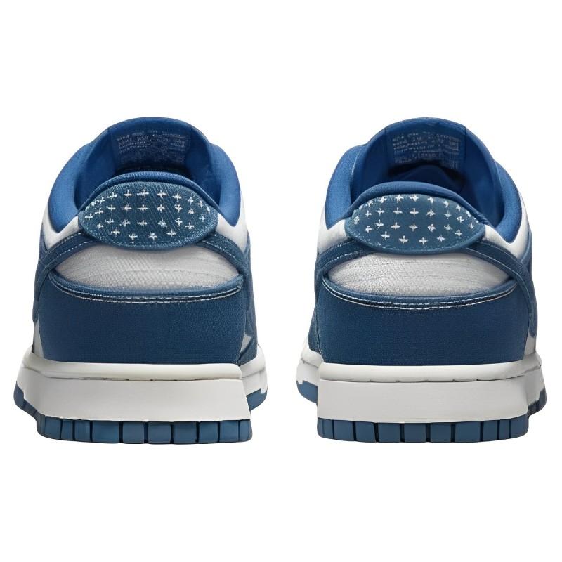 Nike Dunk Low Industrial Blue Sashiko Скейтбордические Кроссовки DV0834-101