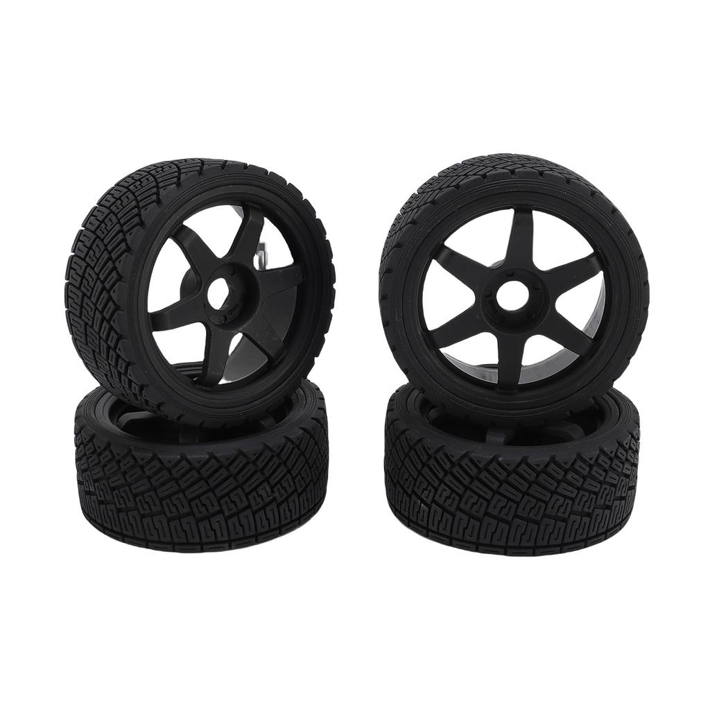 4pcs 1 7 1 8 RC Rally Car Tires Wheel Rims Sturdy Plastic Fashionable 17mm RC Rally Racing Tyres Replacement for ARRMA