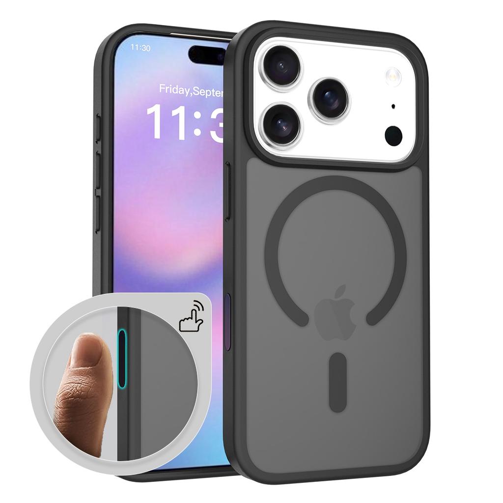 For iPhone 17 Pro Matte Case,Compatible with MagSafe Shockproof Protection Translucent Cover For iPhone 17 Air/17 Pro Max/17