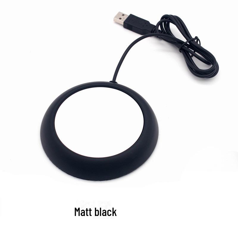 USB Heated Coaster: Metal Cup Warmer for Coffee, Tea, or Gifts