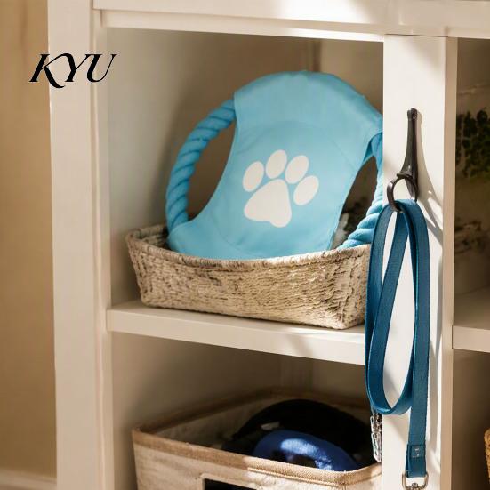 Durable Pet Chew Toy Fabric Dog Flying Disc, Cotton Rope Interactive Tug of War Daily Exercise Fetch for Small Medium And Large Breeds, Outdoor