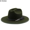 Новая осенне-зимняя фетровая шляпа Федора с перьями для женщин с широкими полями, джентльменская шляпа для свадебной вечеринки, церковная джазовая шляпа