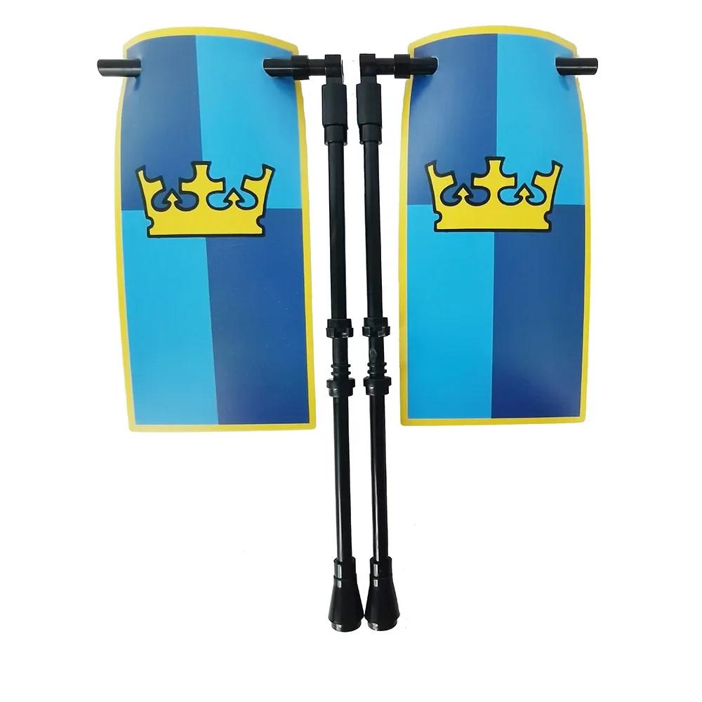 Флаг Строительный блок Средневековые города-государства Военная фигурка Флаг Оружие Древний Священная Римская империя Иерусалим Рыцарь Святого Лазаря Легион Игрушка