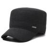 Men's Winter Middle-Aged and Elderly Woolen Flat Cap Outdoor Coldproof Thick Ear Protection Warm Cap