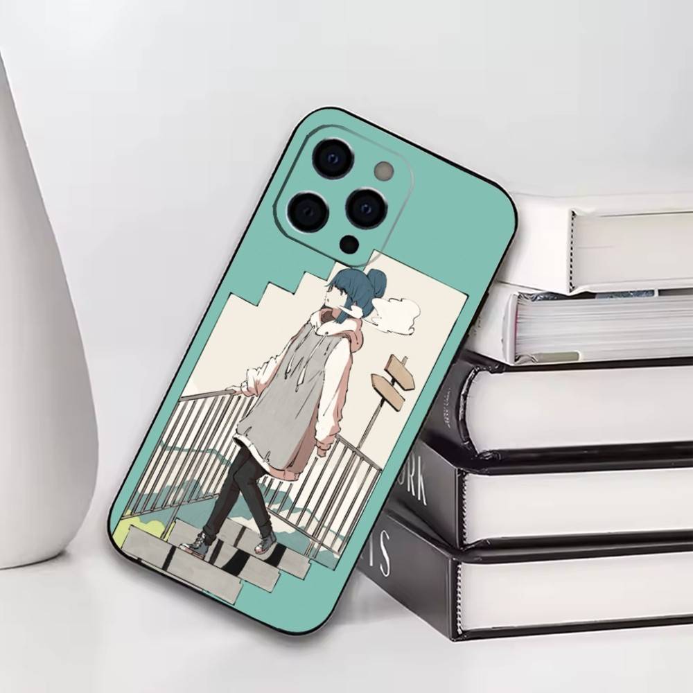 Чехол для телефона Rin Shima Для iPhone17,16,15,14,13,12,11 Plus,Pro Другие Мягкий Черный Чехол