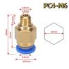 1 шт. Аксессуары для 3D-принтера Pc4-M6 Pc4-M10 Pc4-01 Прямой пневматический фитинг-соединитель с наружной резьбой