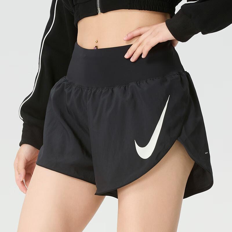 Nike Женские черные шорты для бега Moderate IF1474-010