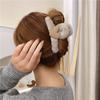 Winter Headwear Korean Style Hair Clip Love Grasp Clip Plush Hair Claw Female Hair Accessories
