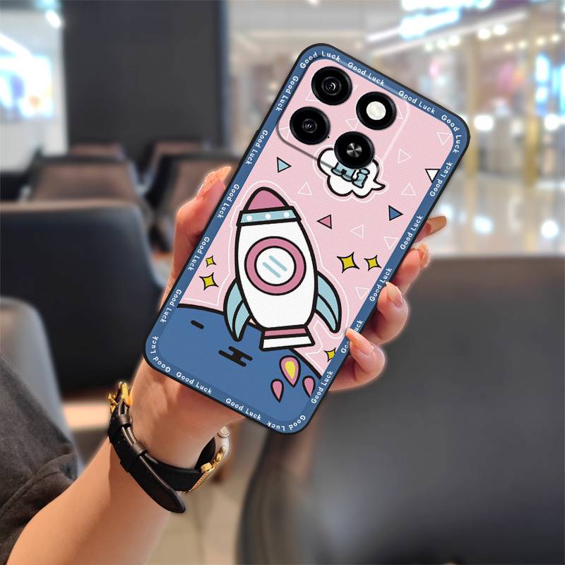 Защитный грязеотталкивающий чехол для телефона ZTE Blade A35/A55, мультяшный силиконовый мягкий чехол, водонепроницаемый, милый.