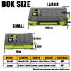 1 Pc Fishing Tackle Box 12 Compartments Fishing Accessories Lure Hook Storage Case Double Sided Fishing Tool Organizer Boxes