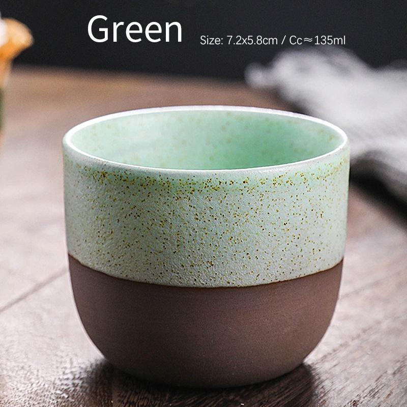 135 мл Керамическая японская чашка для чая из грубой керамики