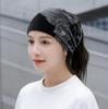 Autumn and Winter Bohemian Wide Stretch Yoga Headband Women Turban Flower Floral Elastic Hair Band Hair Accessories Women Hat Neck Scarf