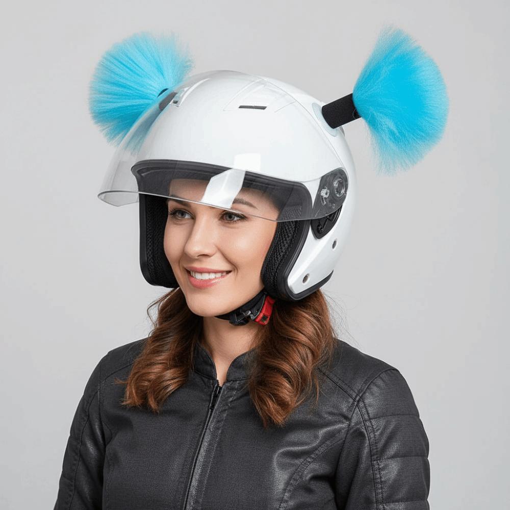 2Pcs/Set Self-adhesive Motorcycle Helmet Braids for Moto Cycling Skiing