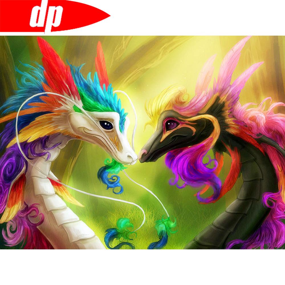 Аксессуары для алмазной живописи Дракон DIY Алмазная вышивка крестиком животные стразы картинки