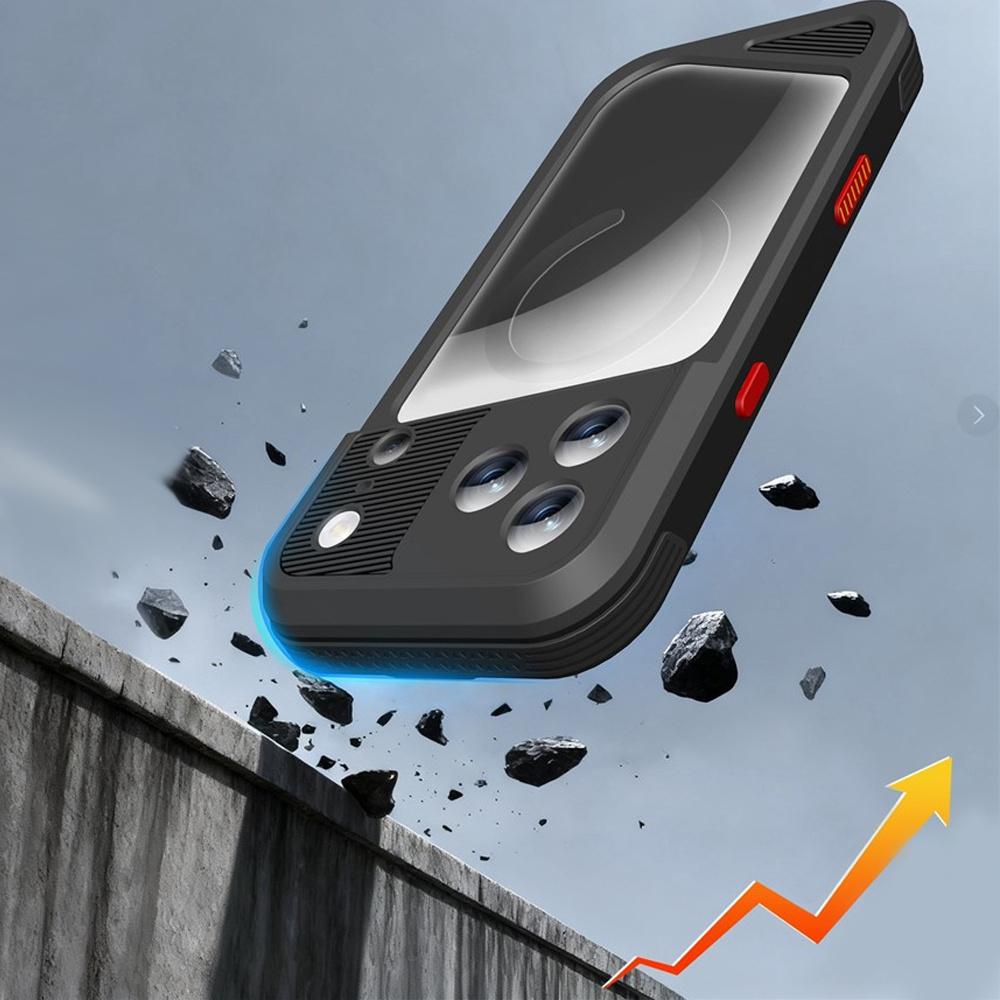 IP68 Waterproof Case for iPhone 17 Pro Max, SHELLBOX GTM MagSafe, Black