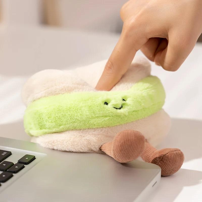 Cute Cake Madeleines Macaroon Egg Tart Dacquoise Shape Plush Toys Stuffed Cream Snack Pillow Party Decor Birthday Gift