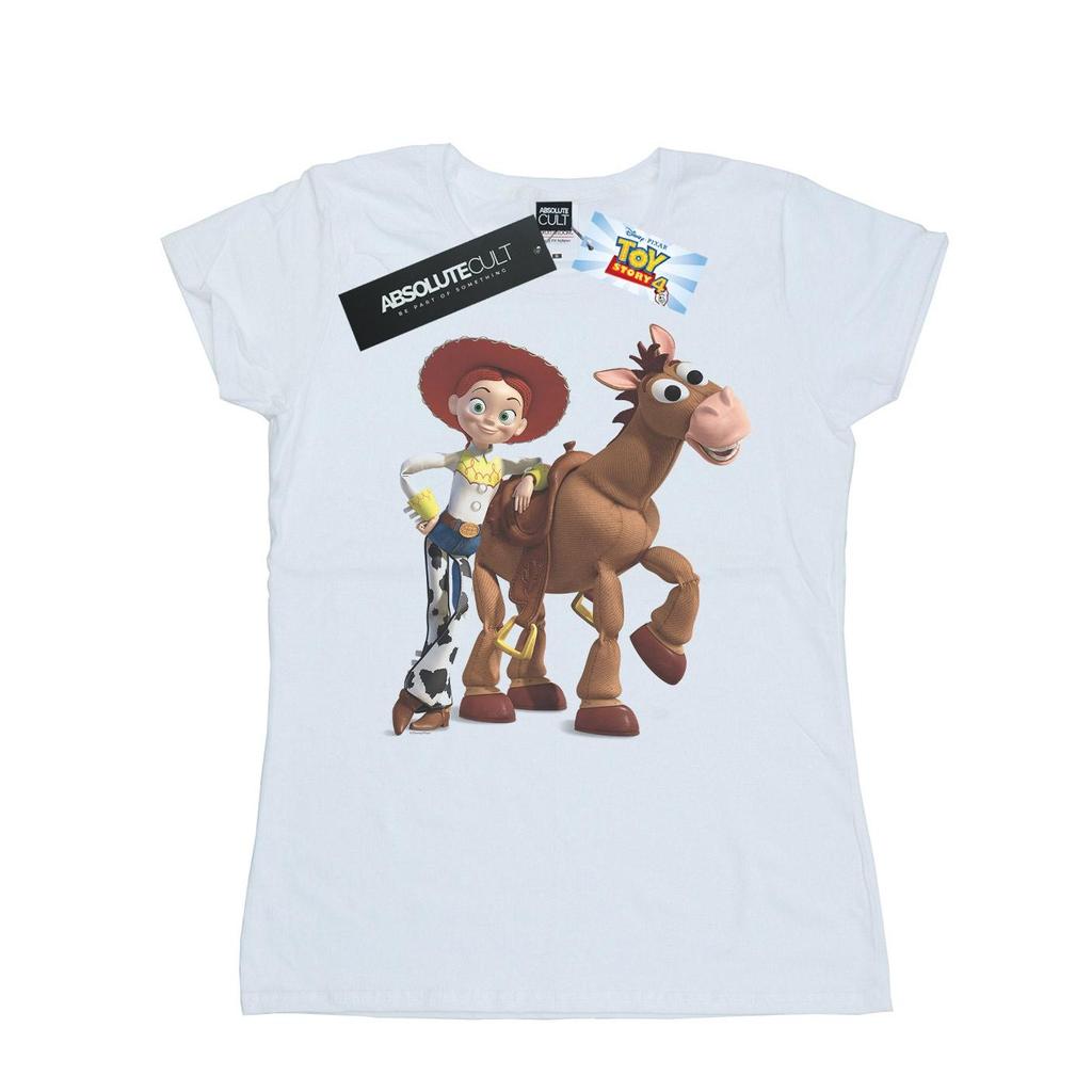 Disney Womens/Ladies Toy Story 4 Jessie And Bullseye Cotton T-Shirt