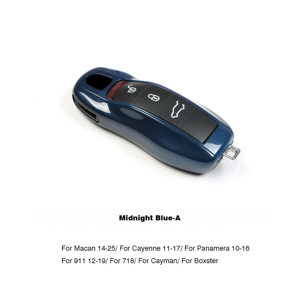 UZAI1 For Porsche Panamera Cayenne Macan 718 Cayman Boxster 911 Taycan Car 92 Personalized Key Case Protective Shell Remote Fob Cover